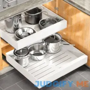 Expandable Pull-Out Cabinet Organizer with Adhesive Nano Film - For Kitchen