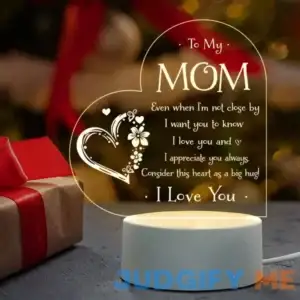 1pc Gifts For Mom - Engraved Night Light