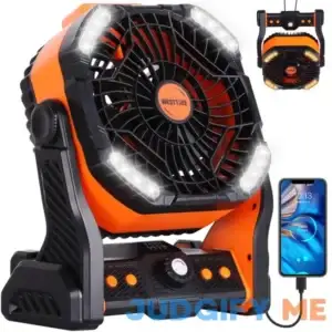 20000mAh Camping Fan essentials Battery powered fan