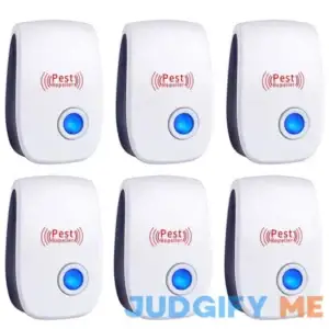 Palmandpond Ultrasonic Pest Repeller 6 Packs Electronic Plug in Sonic Repellent Pest Control for Bugs Insects Roaches Mice Spiders Rodents Mosquitoes