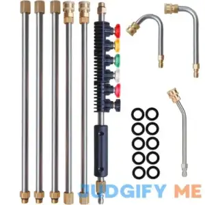 Hourleey 9 Pack Pressure Washer Extension Wand Upgrade Power Washer Lance with 6 Nozzle Tips