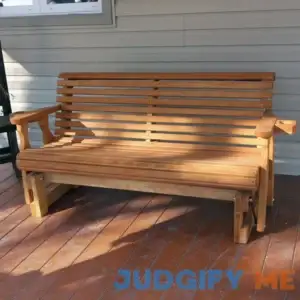 Centerville Amish Heavy Duty 800 Lb Roll Back Treated Porch Glider