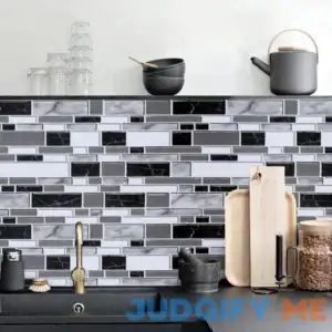 Livebor Peel and Stick Backsplash Wallpaper Kitchen Backsplash Wallpaper 11.8inch x Tile Contact Paper Kitchen Peel and Stick Countertops