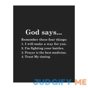 вЂњGod Says-Remember These Four Things" - Inspirational Wall Print