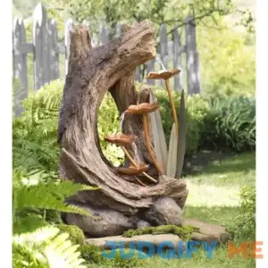 Breannia Woodland Stumps with Lily Pads Water Fountain Millwood Pines