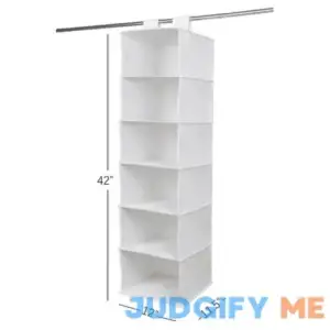 Mainstays Artic White 6 Shelf Closet Organizer
