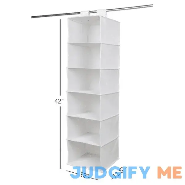 Mainstays Artic White 6 Shelf Closet Organizer Mainstays Artic White 6 Shelf Closet Organizer