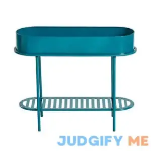 24.8" Blue 2-Tier Elevated Planter