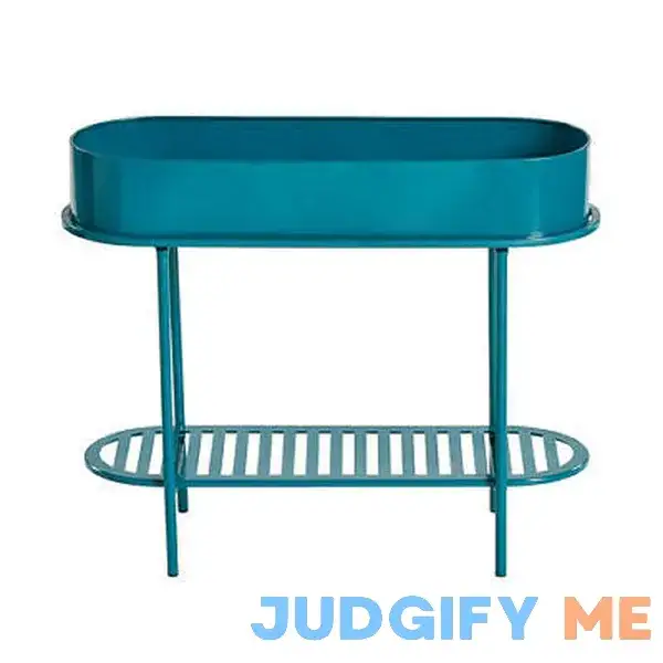 24.8" Blue 2-Tier Elevated Planter 24.8" Blue 2-Tier Elevated Planter