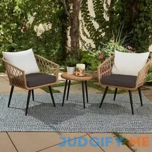 Ebern Designs 2 Piece Outdoor Seat Cushion Ebern Designs Fabric