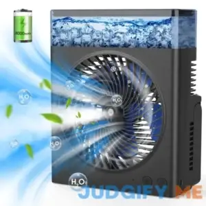 Misting Fan Portable 8000mAh 8-Inch Rechargeable Battery Operated Fan with 600mL Water Tank