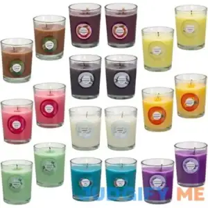 Pliadvbu 20 Pack Strong Scented Candles Gift Set with 10 Fragrances for Home and Women
