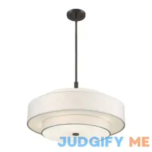 Arnob 5 Light Shaded Drum Chandelier Lark Manor Finish