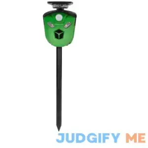 360В° Smart Solar Powered Ultrasonic Animal Repellent Outdoors Raccoon Repeller with Motion Sensor Coyote Deterrent Dog Cat Fox for Yard Garden Farm