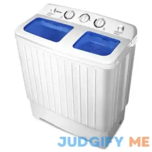 14 in. 1.6 cu. ft. Portable Top Load Washing Machine Mini Compact Washer Dryer in White