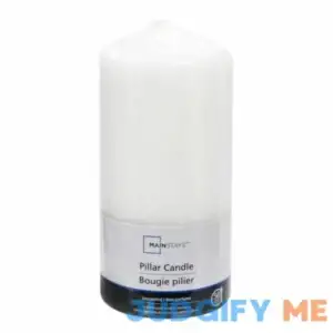 Mainstays Unscented Pillar Candles