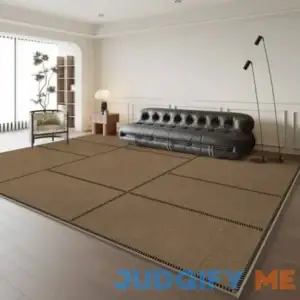 Modern Geometric Wave Cream Area Rug