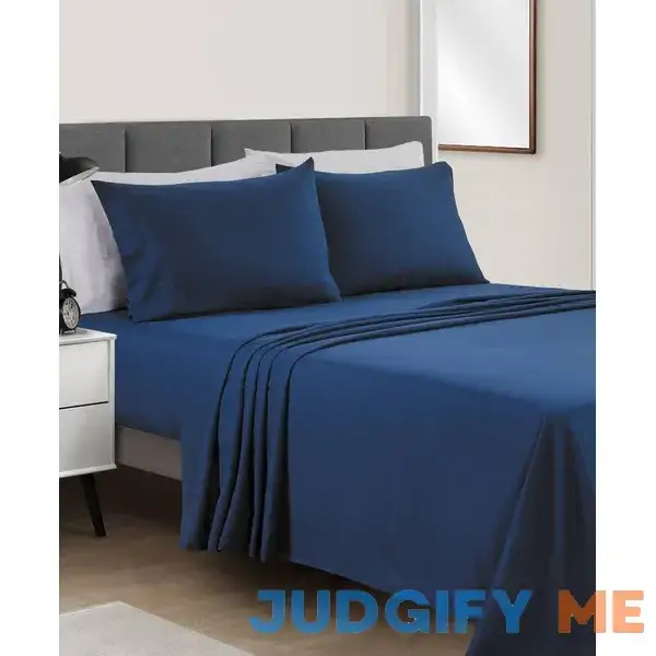 Sunham Microfiber Solid 4-Pc. Sheet Set Sunham Microfiber Solid 4-Pc. Sheet Set