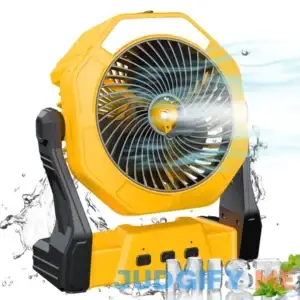 Ausic Portable Misting Fan 8-Inch 10000mAh Rechargeable Battery Operated Fan