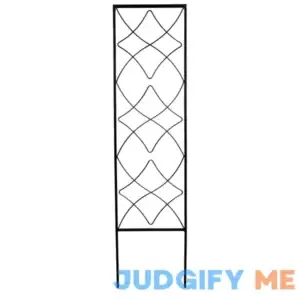 Garden Accents 12-in W x 48-in H Black Swirl Garden Trellis 84417L