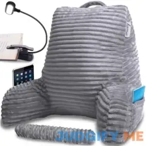 Homie Reading Pillow with Reading Light and Wrist Support