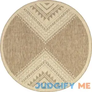 Alsie Southwestern Machine Woven / Power Loomed Beige Indoor/Outdoor Patio Rug Union Rustic Rug