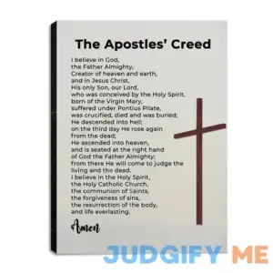 Generic The Apostles Creed | 12x18in| Christian Canvas Wall Art with Bible Verses & Prayers