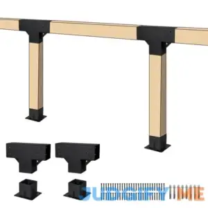 Neorexon Pergola Bracket Kit Elevated Wood Stand Kit Woodwork 4