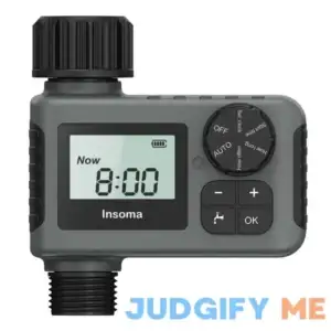 Insoma Outdoor Garden Hose Faucet Timers Programmable Water Sprinkler Timer with Rain Delay/Manual/Automatic Drip Irrigation