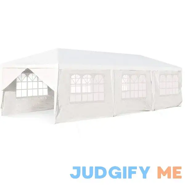 Costway 10'x30' Party Wedding Outdoor Patio Tent Canopy Heavy Duty Gazebo Pavilion Event Costway 10'x30' Party Wedding Outdoor Patio Tent Canopy Heavy Duty Gazebo Pavilion Event