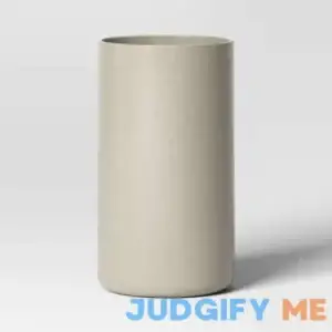 Threshold Estate Composite Faux Concrete Indoor Outdoor Planter Pot Gray