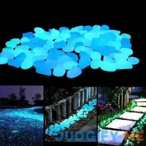 100pcs/bag Glow-in-the-Dark Pebbles Create A Magical Garden Aquarium Decoration Landscaping Or Wedding Decoration
