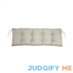 Plow & Hearth Outdoor 36" x 20" Classic Bench/Glider Cushion with Ties Fabric