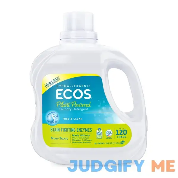 Ecos Plant Powered Liquid Laundry Detergent with Stain-Fighting Enzymes Ecos Plant Powered Liquid Laundry Detergent with Stain-Fighting Enzymes