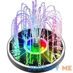 Yzert Solar Fountain Full Glass Panel with 2200 Capacity Battery