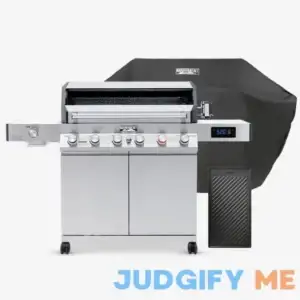 Monument Grills Denali 605Pro Stainless Smart Propane Gas Grill D605P & Cooking Plate D610