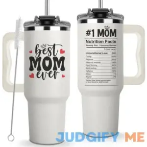 Mothers Day Gifts For Mom - Best Mom Ever Tumbler With Handle 40oz