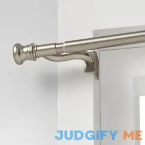 Room Essentials "48" Twist and Shout Easy Install Curtain Rod Brushed Nickel