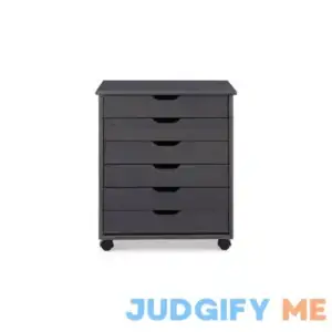 Bob's Discount Furniture Edison 6 Drawer Rolling Cart