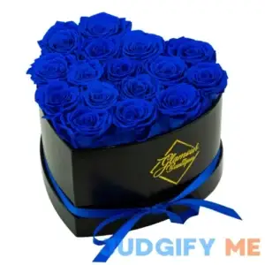 GLAMOUR BOUTIQUE Forever Flowers Heart Shape Box Preserved Roses