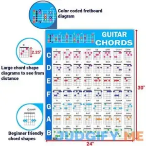 Guitar Chord Poster (24 inchx30 inch)