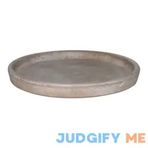 Better Homes & Gardens Brown Hand painted Ceramic Saucer