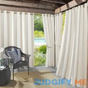 Sun Zero Valencia Cabana Stripe Indoor/Outdoor UV Protectant Room Darkening Grommet Curtain Panel