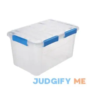 Ezy Storage IP67 Rated Waterproof Plastic Storage Tote with Lid