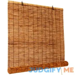 Blackout Bamboo Roller Shades for Indoor/Outdoor Bamboo Blinds for Patio 24" 28" 30" 32" 36" 40" 42" 46" 48" 51" 53" 54" 60" 72" Wide