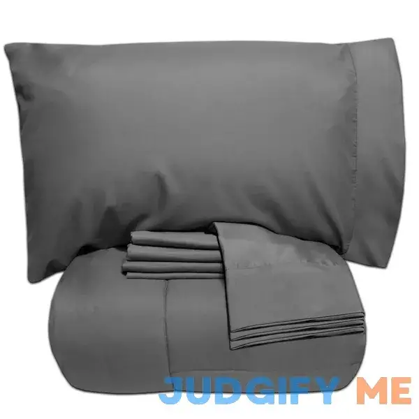 Sweet Home Collection Luxury Solid 7-Piece Bed-in-a-Bag with Sheet Set Sweet Home Collection Luxury Solid 7-Piece Bed-in-a-Bag with Sheet Set