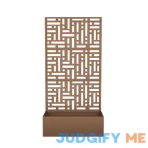 Abraham 5.9 ft. H x 3 ft. W Metal Planter Box with Trellis Primrue