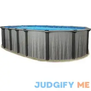 12'x18'x52" Boreal Oval Above Ground Pool - Includes 20 Gauge Blue Liner & Thru-wall Skimmer