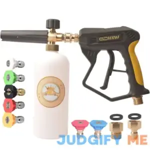 Gdhxw X-887 High Pressure Washer Gun with Foam Cannon 2 Adapter 7 Pressure Washer Nozzles