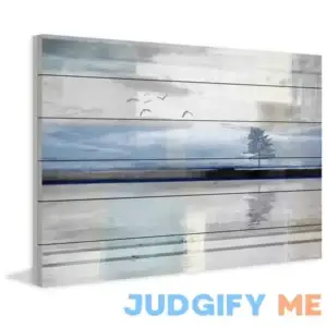 Shimmering Reflection by Parvez Taj Painting Print on Wood Beachcrest Home